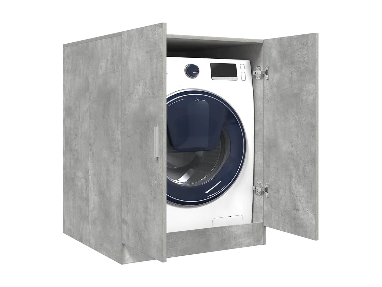 Armario para lavadora Dila 2 puertas gris oscuro 91,5x70,5x71,5 cm