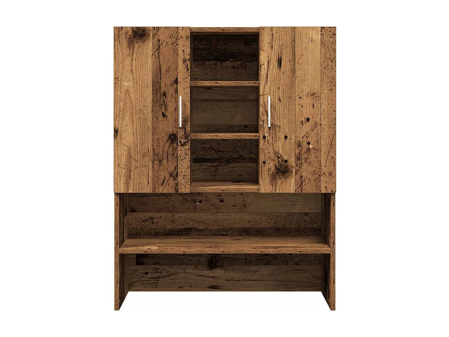 Armario auxiliar Dora 4 estantes + 2 puertas madera 90x70,5x25,5 cm