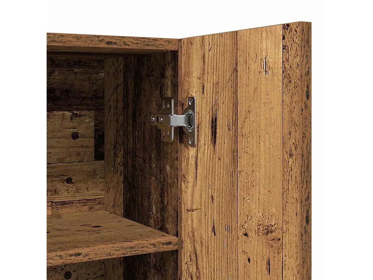 Armario auxiliar Dora 4 estantes + 2 puertas madera 90x70,5x25,5 cm