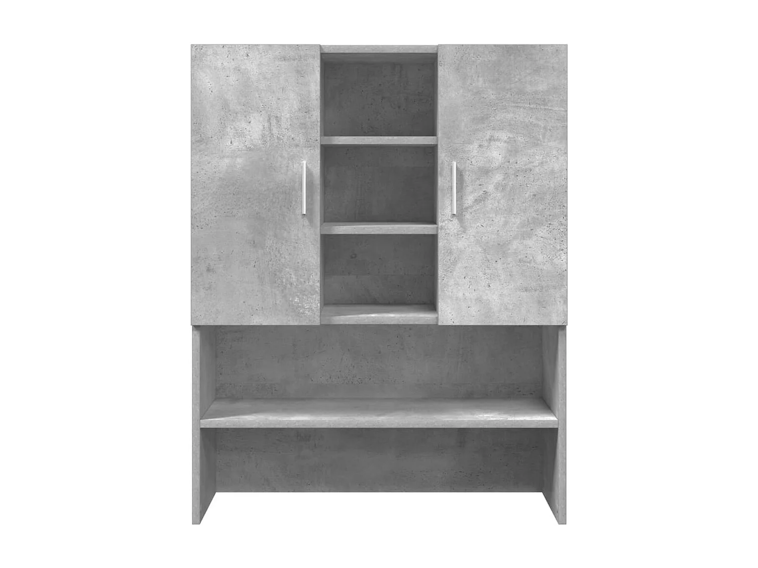 Armario auxiliar Dora 4 estantes + 2 puertas gris oscuro 90x70,5x25,5 cm