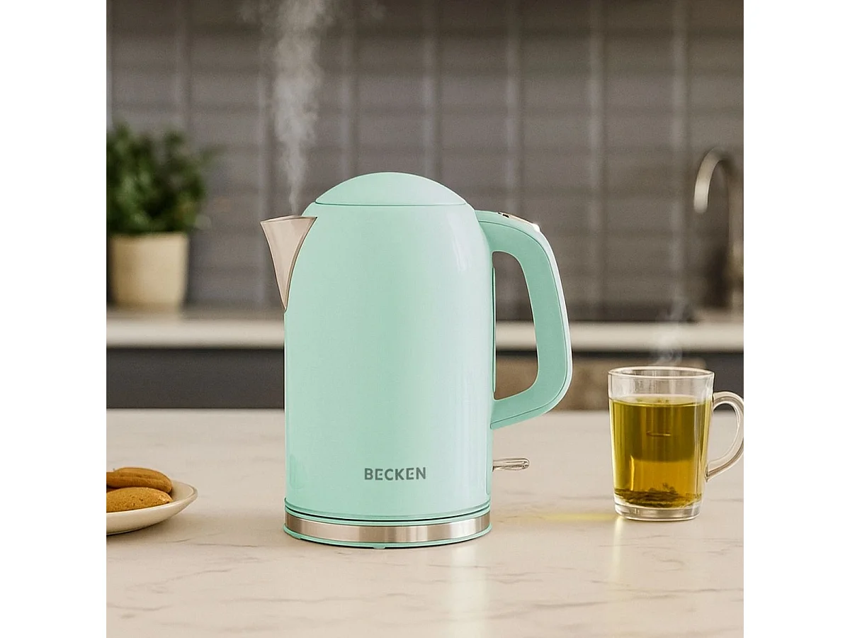 Hervidor Becken BWK8769GR 2200W base rotativa 1,7L verde