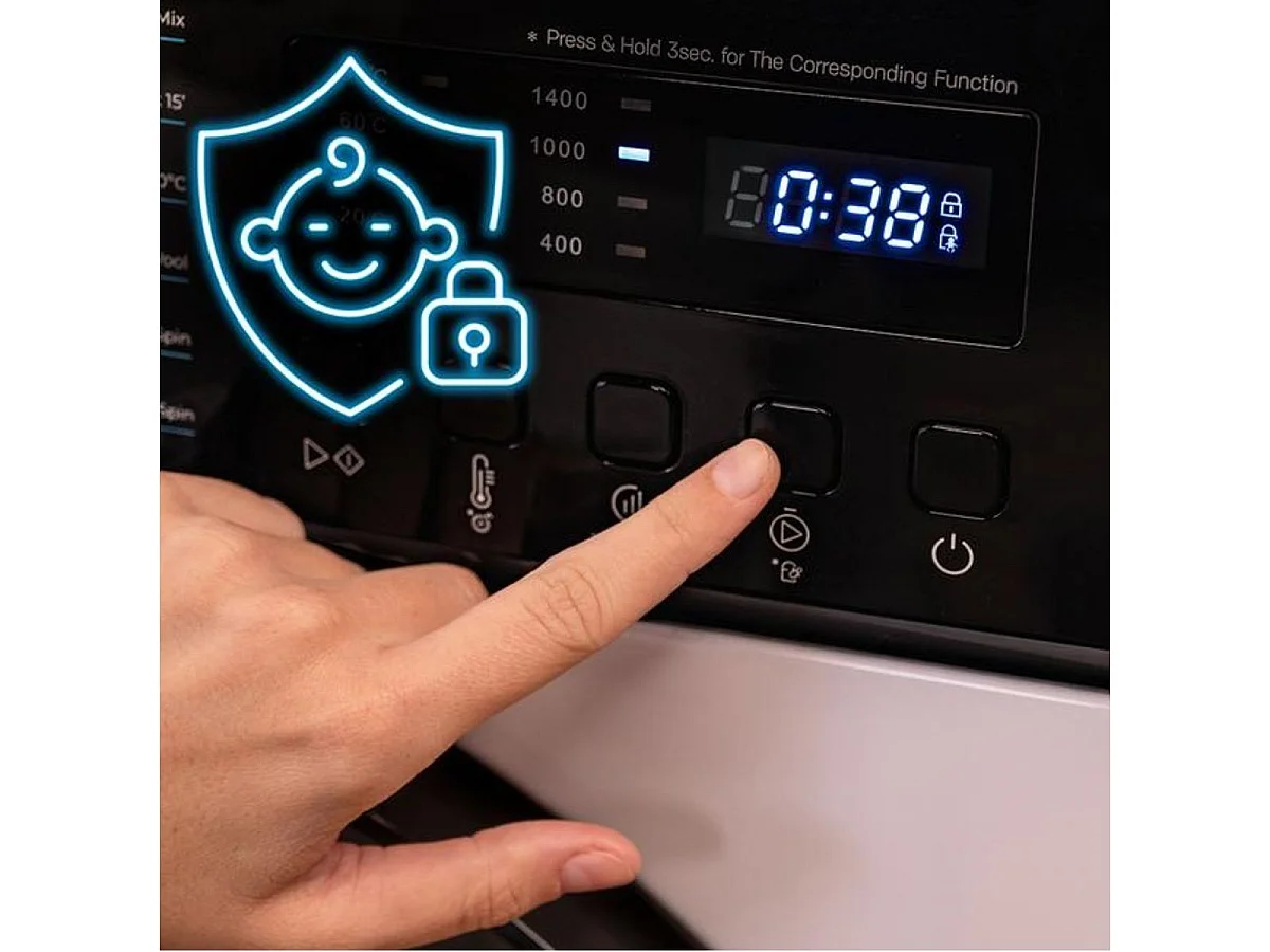 Lavadora carga frontal  Cecotec Bolero DressCode 7150 7kg 1400 rpm 12 programas A blanco/negro 59,5 cm