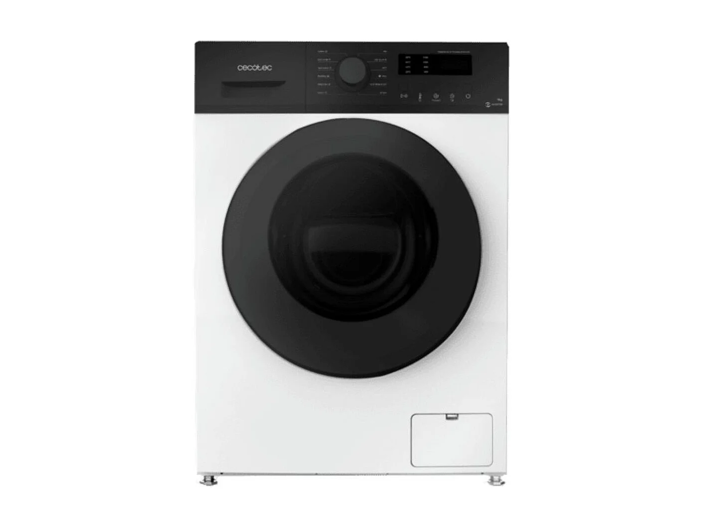 Lavadora carga frontal  Cecotec Bolero DressCode 7150 7kg 1400 rpm 12 programas A blanco/negro 59,5 cm