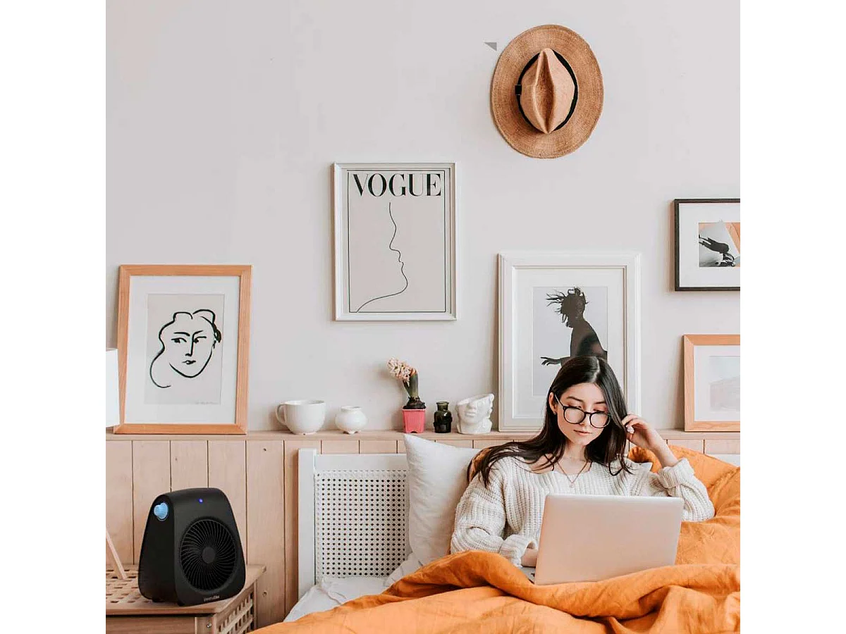 Calefactor ventilador Bávaro 4020 Universal Blue 2000W negro