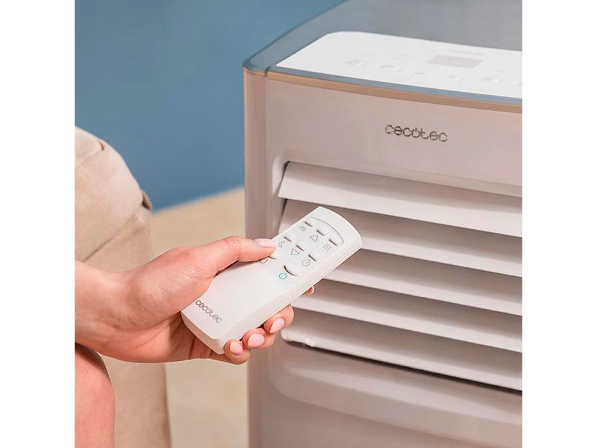 Aire acondicionado portátil Cecotec ForceClima 7100 Soundless 7000BTU 780W 4 modos 2 velocidades A blanco