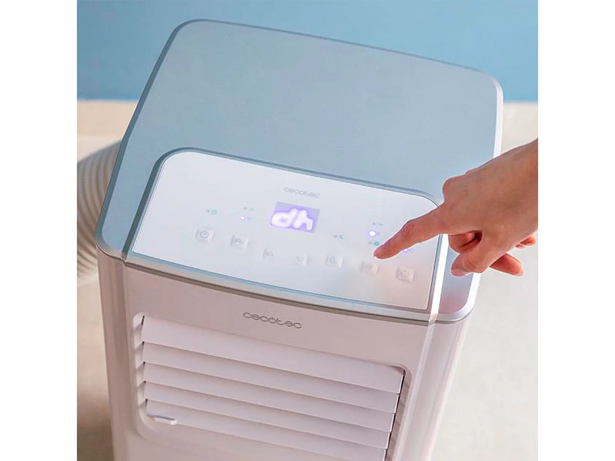 Aire acondicionado portátil Cecotec ForceClima 7100 Soundless 7000BTU 780W 4 modos 2 velocidades A blanco