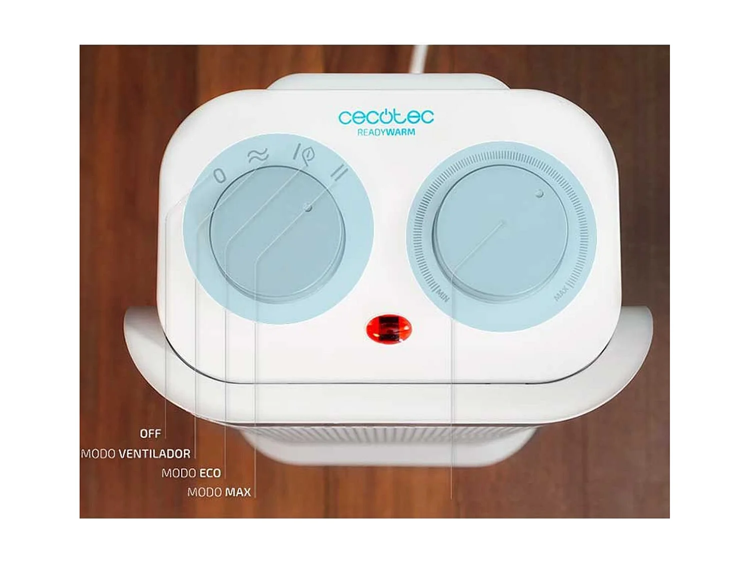 Calefactor cerámico vertical Ready Warm 6250 Ceramic Sky Style Cecotec oscilante 2000W blanco