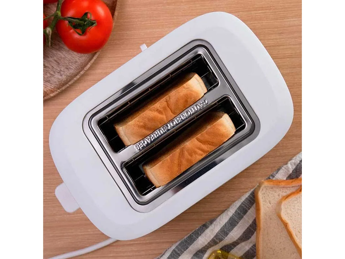 Tostadora vertical Cecotec Toast&Taste 9000 Double White 980W doble ranura blanco