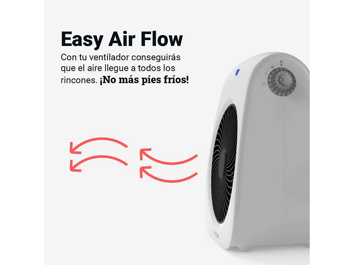 Calefactor ventilador Bávaro 4020 Universal Blue 2000W blanco