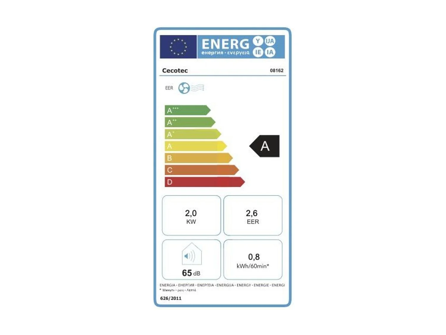 Aire acondicionado portátil Cecotec ForceClima 7550 Style Connected 1750 frigorías con Wifi
