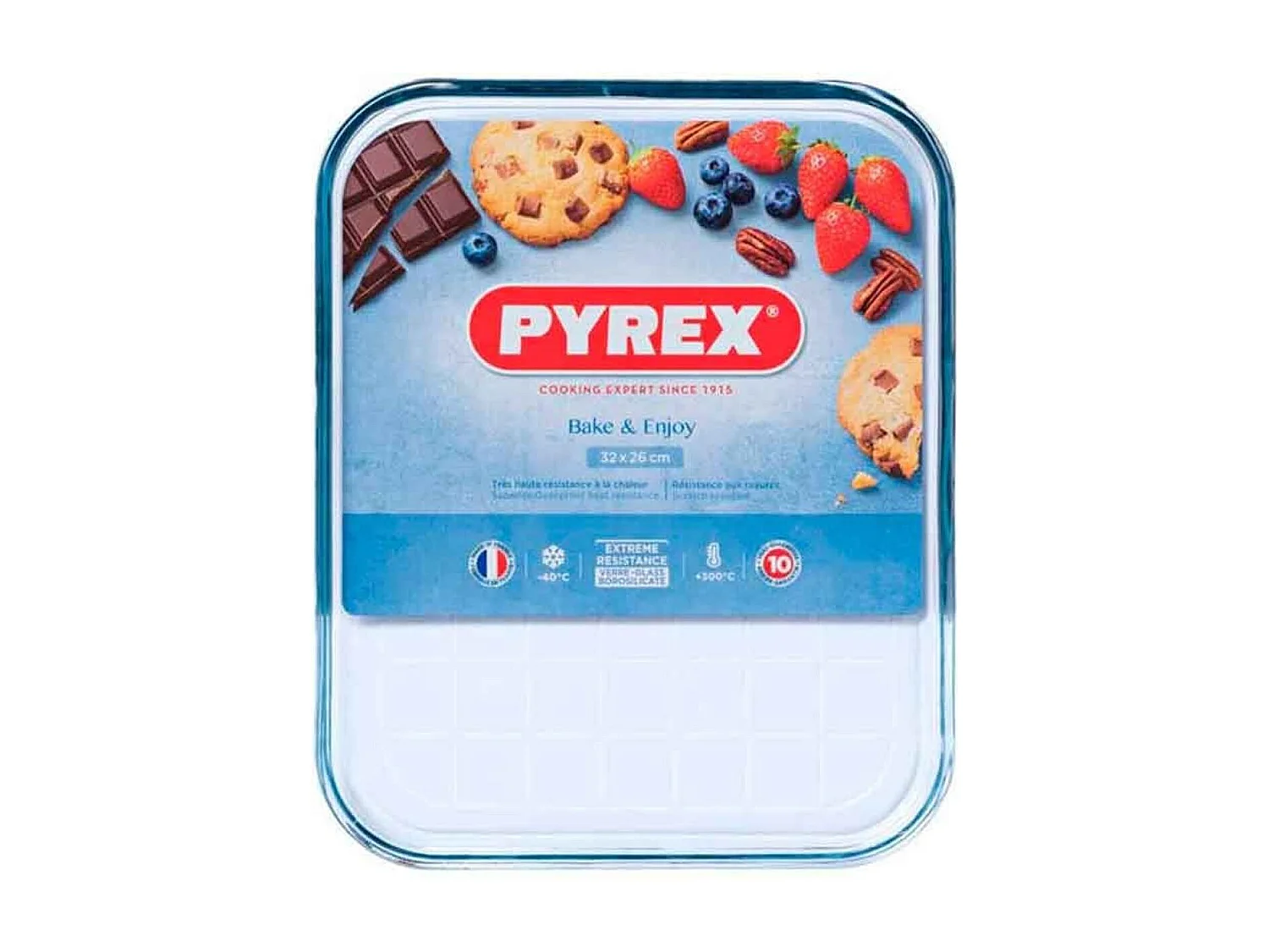 Molde plano multiusos Classic Pyrex vidrio 2x33x27 cm