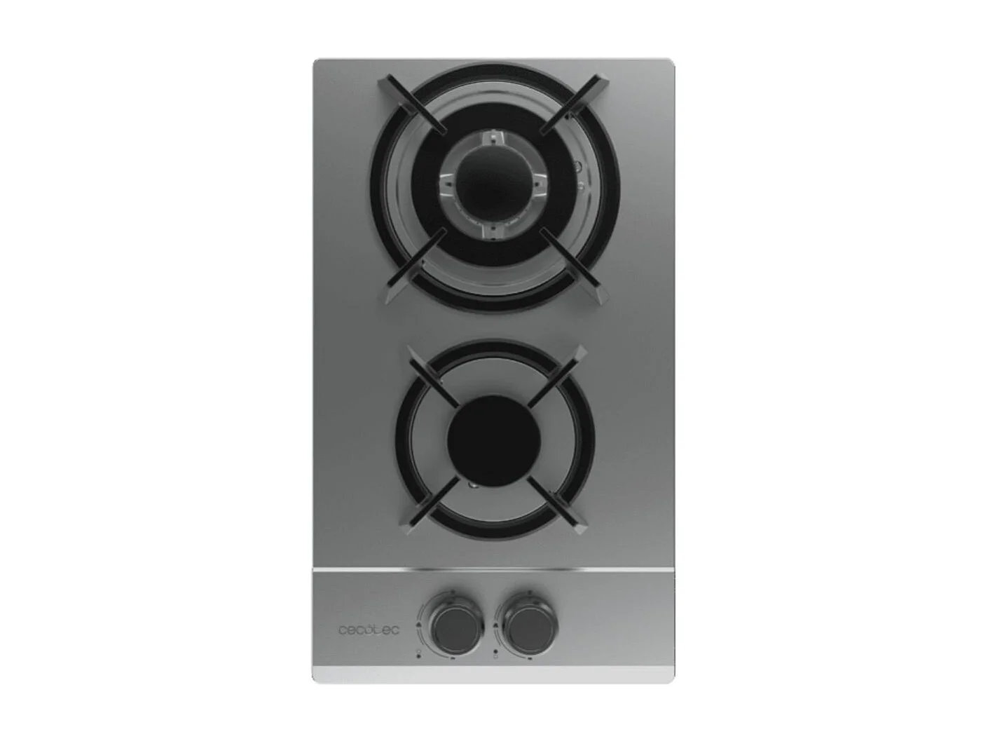 Placa de gas Cecotec Bolero Squad G 2200S 5250W 2 fuegos inox 29 cm
