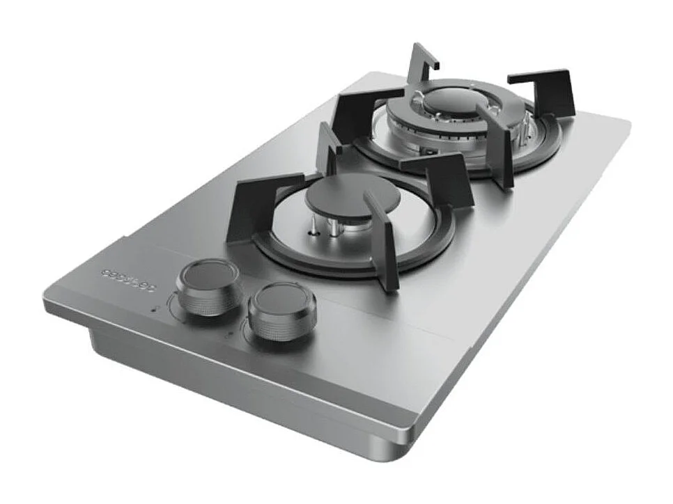 Placa de gas Cecotec Bolero Squad G 2200S 5250W 2 fuegos inox 29 cm