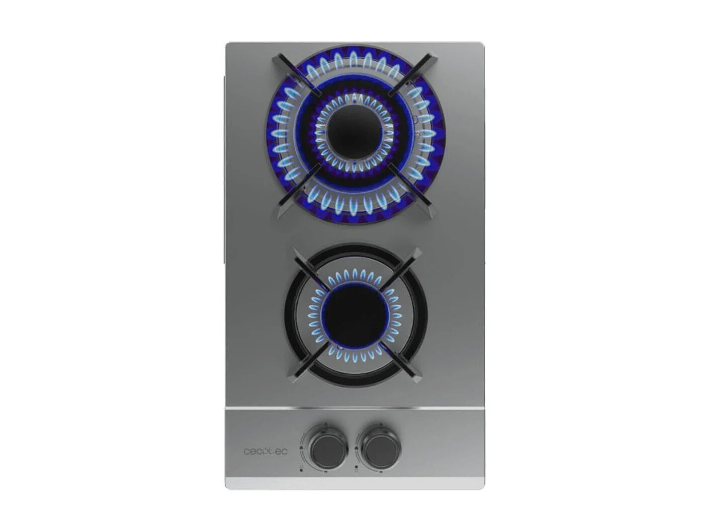 Placa de gas Cecotec Bolero Squad G 2200S 5250W 2 fuegos inox 29 cm