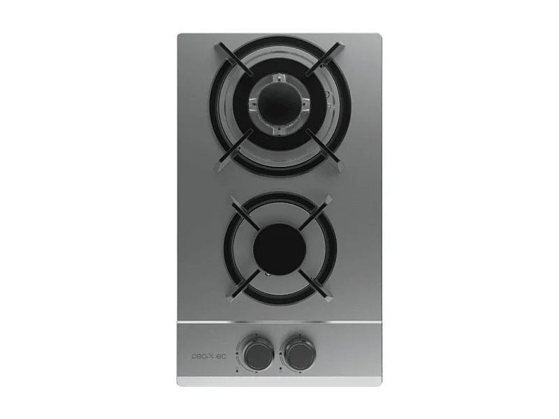 Placa de gas Cecotec Bolero Squad G 2200S 5250W 2 fuegos inox 29 cm