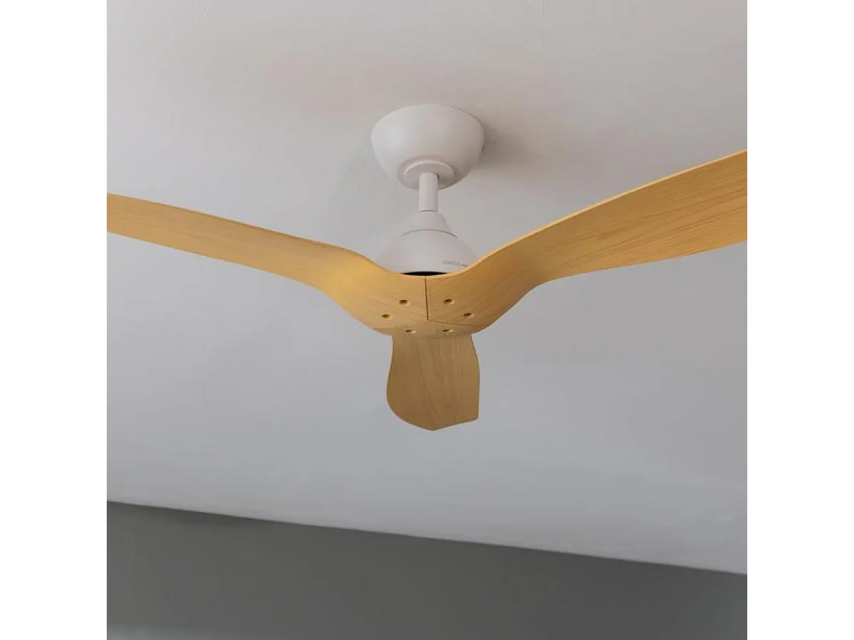 Ventilador de techo Cecotec EnergySilence Aero 5200 35W 3 aspas con mando a distancia blanco Ø132 cm