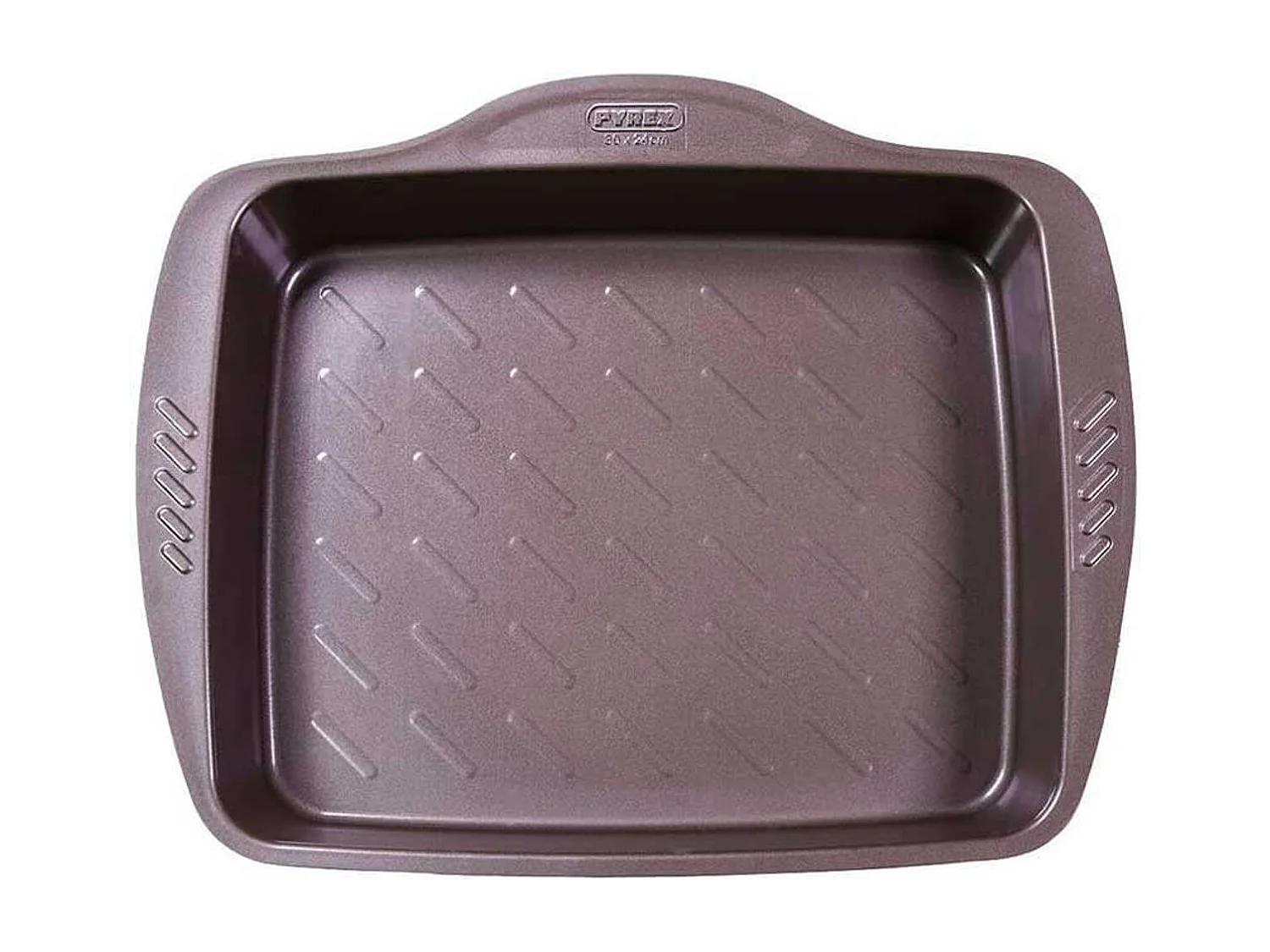 Bandeja honda para horno Asimetría Pyrex antiadherente inox 31x40 cm