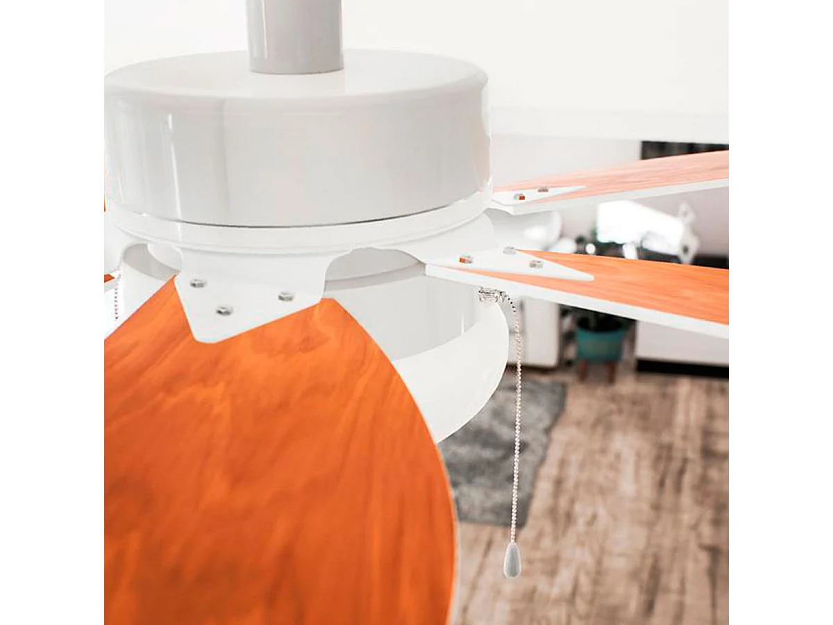 Ventilador de techo Cecotec EnergySilence Aero 360 50W 6 aspas reversibles blanco/marrón