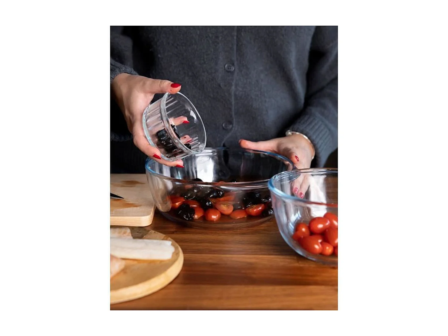 Cacerola de vidrio Essentials Pyrex forma redonda con tapa 3,2L