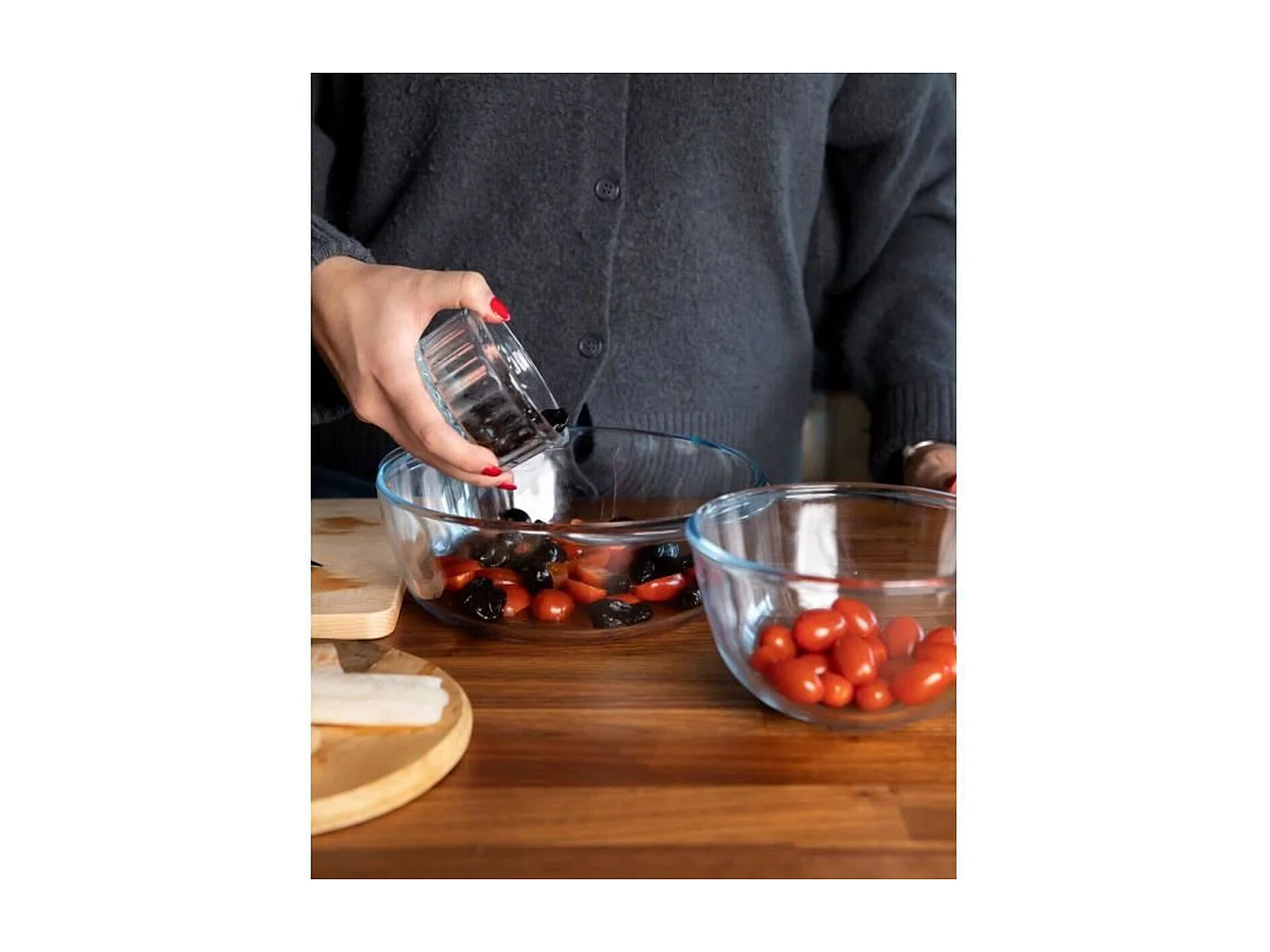 Cacerola de vidrio Essentials Pyrex forma redonda con tapa 3,2L