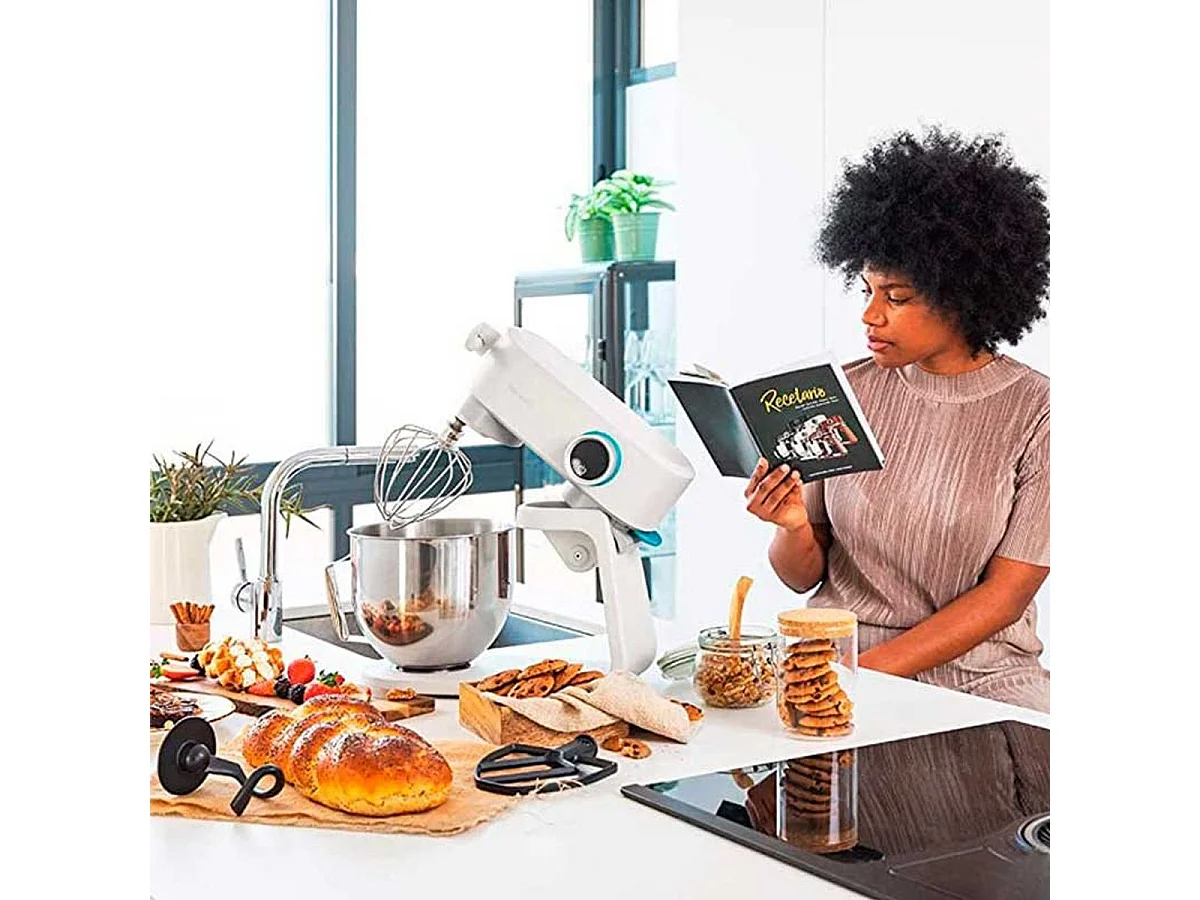 Batidora amasadora Cecotec Twist&Fusion 4000 Luxury White 800W 5,2L blanco