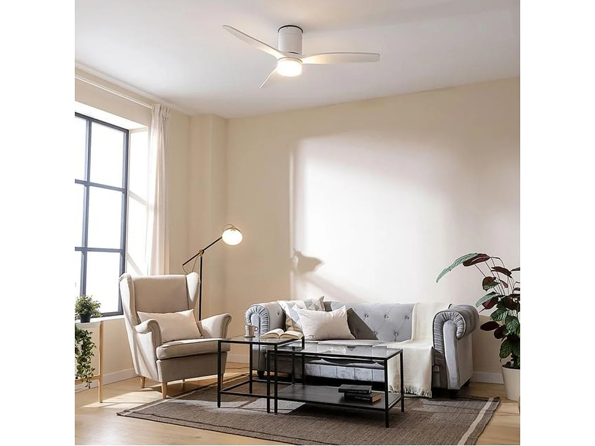 Ventilador de techo Cecotec EnergySilence Aero 5600 Classic 40W 3 aspas 6 velocidades blanco Ø132 cm