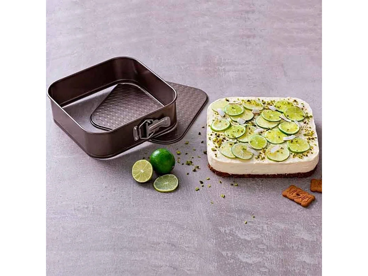 Pyrex Moule à Charnières Carré 24 cm antiadhésif sans PFAS