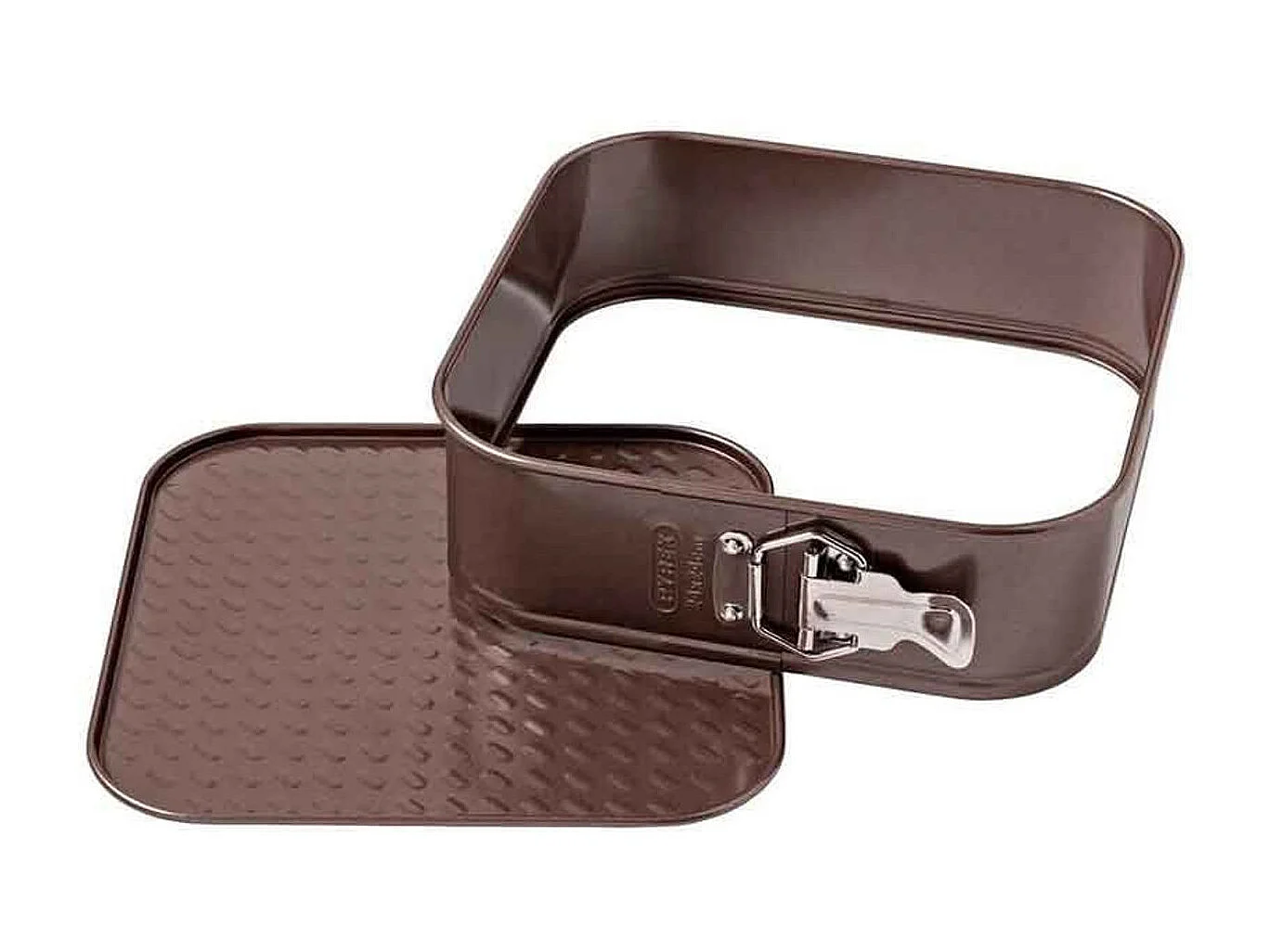 Molde cuadrado desmontable Asimetría Pyrex antiadherente inox 7x24x24 cm