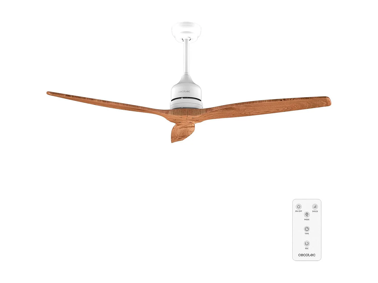 Ventilador de techo Cecotec EnergySilence Aero 5270 40W reversible blanco/natural Ø132 cm