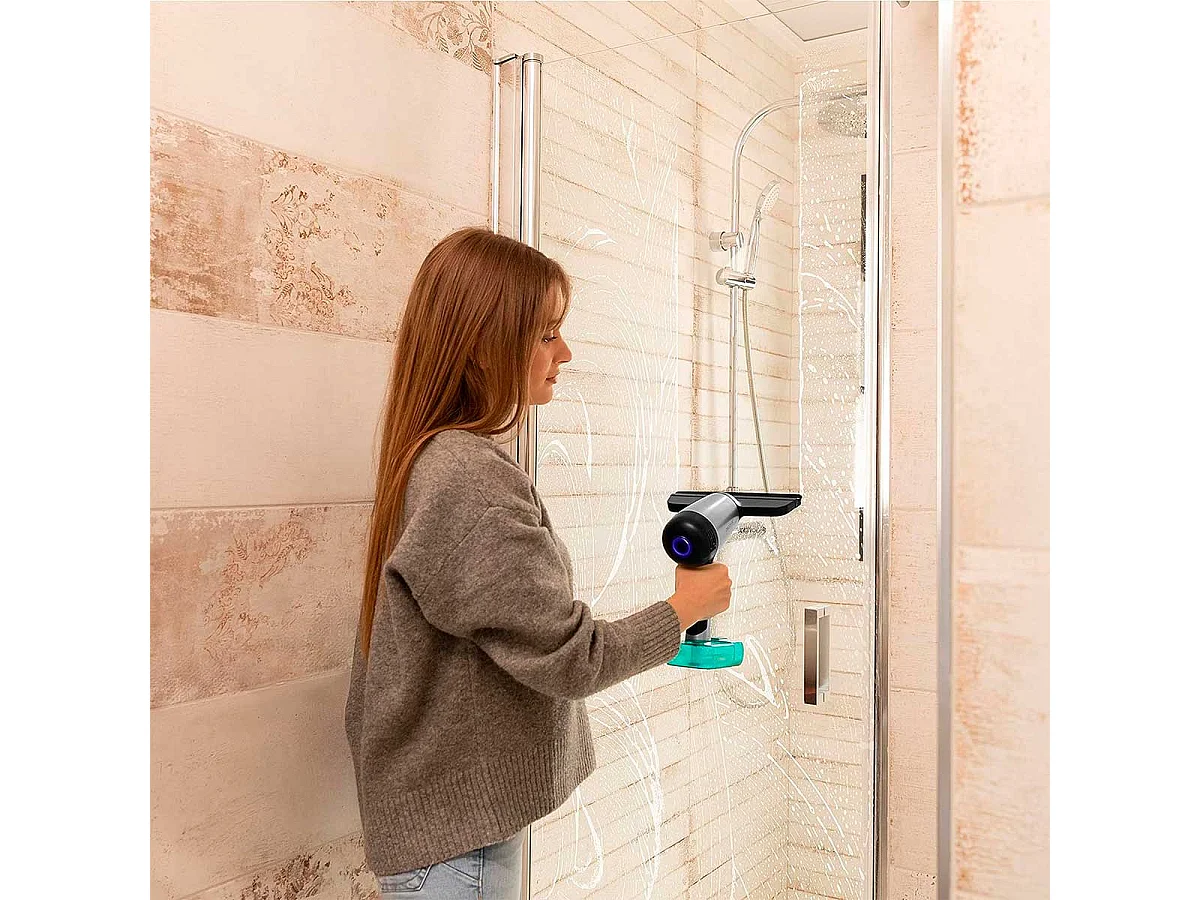 Aspirador limpiacristales Cecotec Conga Rockstar 3700 Glass 3 en 1 con accesorios inox