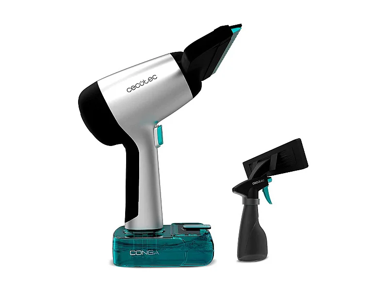 Aspirador limpiacristales Cecotec Conga Rockstar 3700 Glass 3 en 1 con accesorios inox