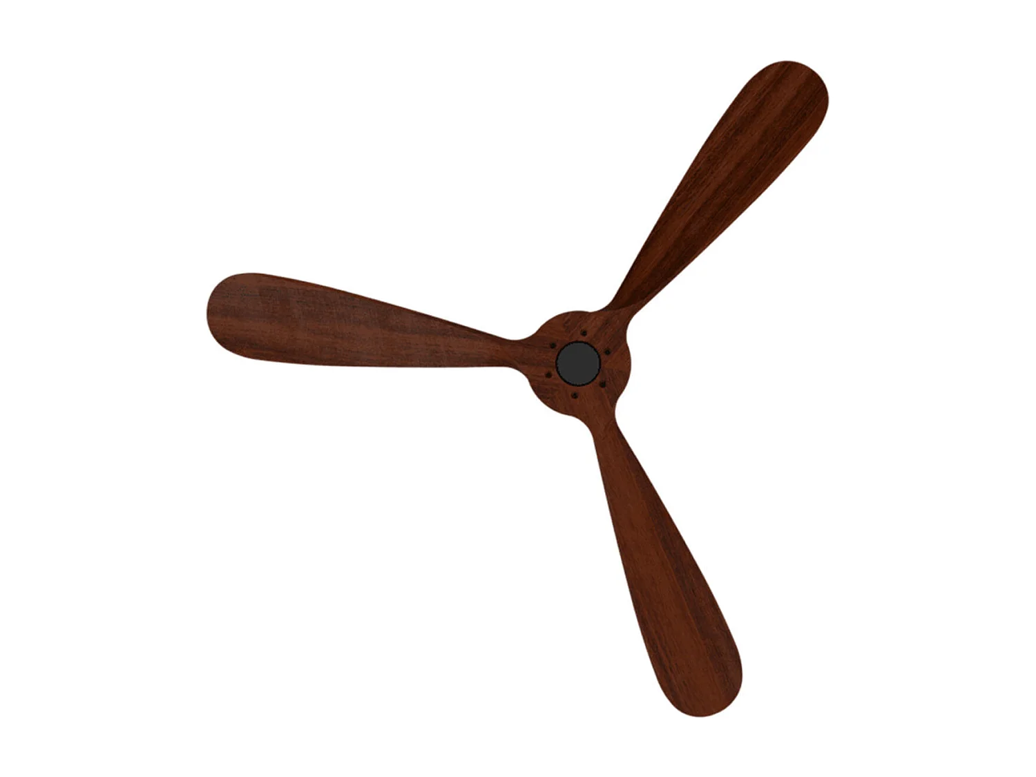 Ventilador de techo Cecotec EnergySilence 5500 Black Aqua Connected 40W 3 aspas WiFi mando a distancia negro/madera