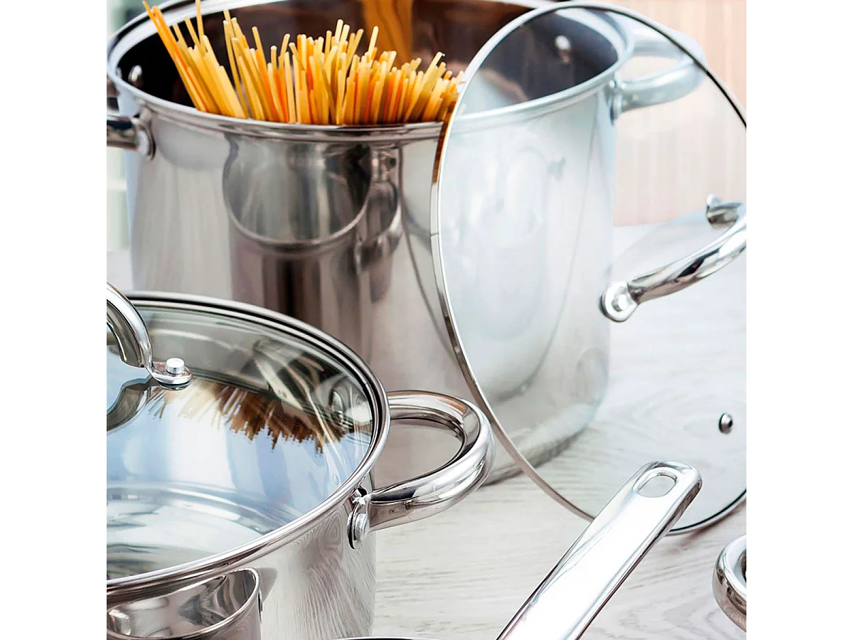 Cacerola Ottawa Quid con tapa acero inox Ø24 cm