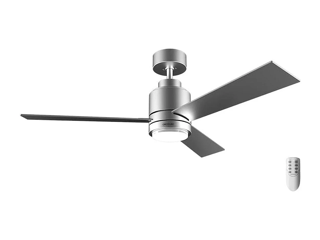 Ventilador de techo Cecotec EnergySilence Aero 4850 Style 30W 3 aspas mando a distancia plata Ø122 cm