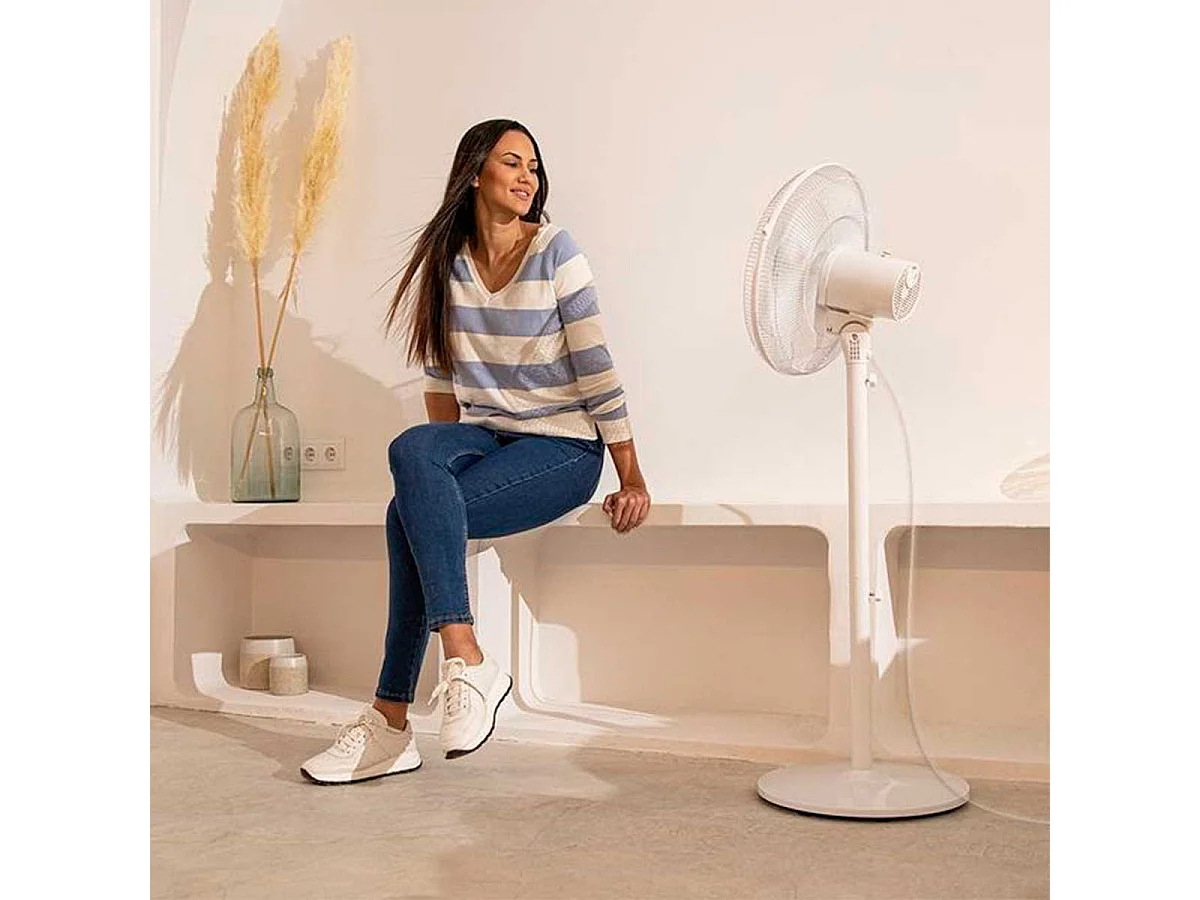 Ventilador Cecotec EnergySilence 535 2in1 altura regulable 40W 3 velocidades blanco 115 cm