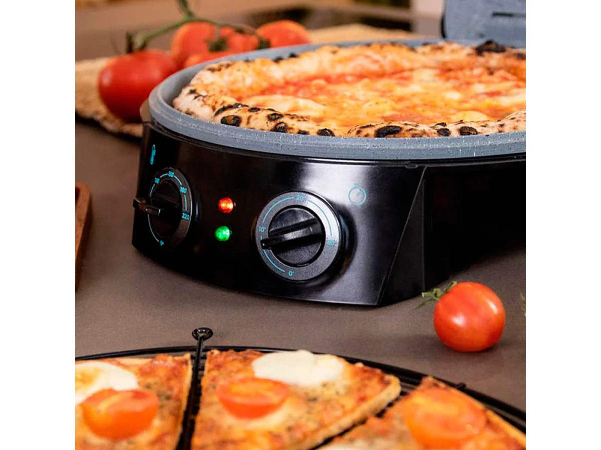 Horno eléctrico para pizza Cecotec Fun Pizza&Co 1800W negro Ø31 cm