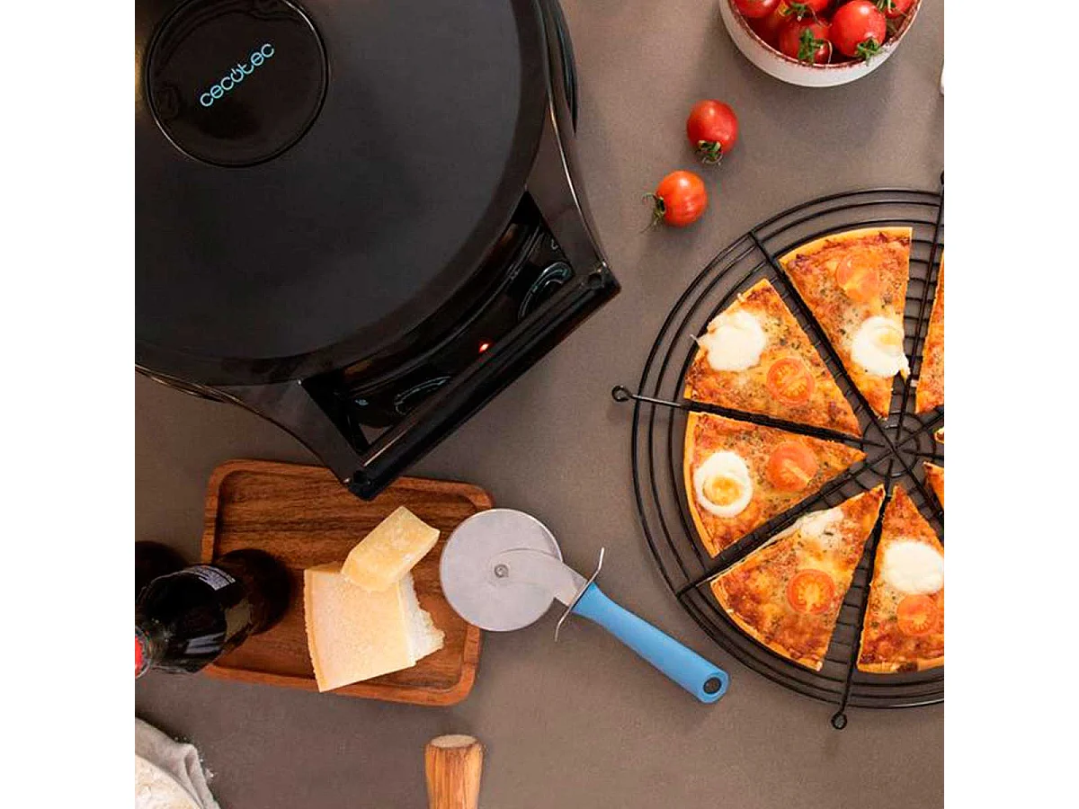 Horno eléctrico para pizza Cecotec Fun Pizza&Co 1800W negro Ø31 cm