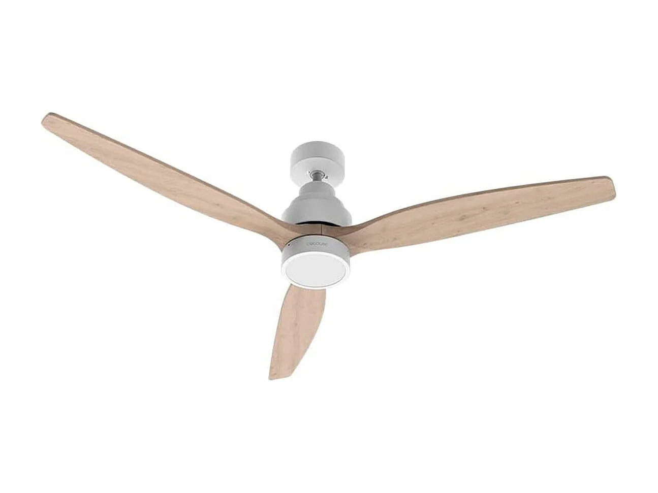 Ventilador de techo Cecotec EnergySilence Aero 5300 White&Wood Design 30W 3 aspas mando a distancia blanco/madera