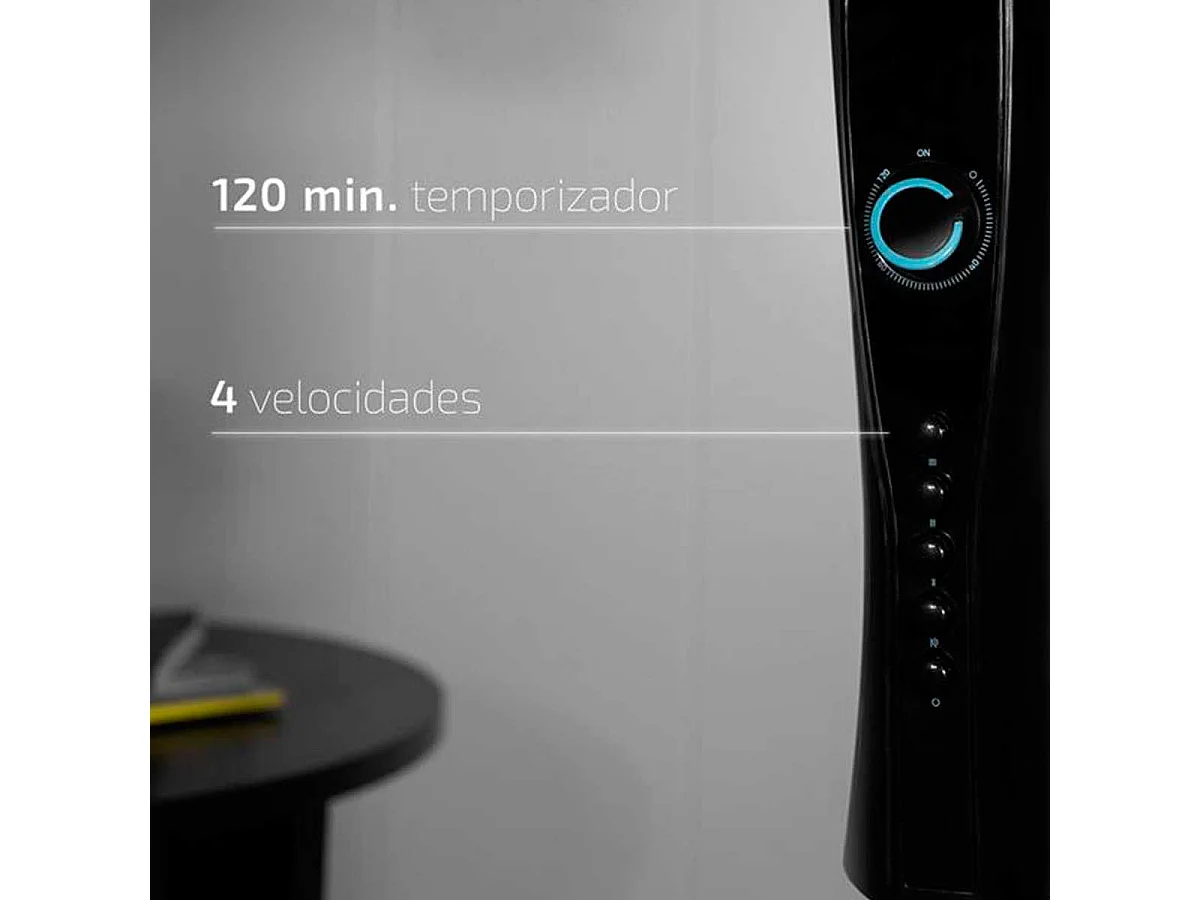 Ventilador de pie Cecotec EnergySilence 520 Power 40W 5 aspas negro 110-130 cm