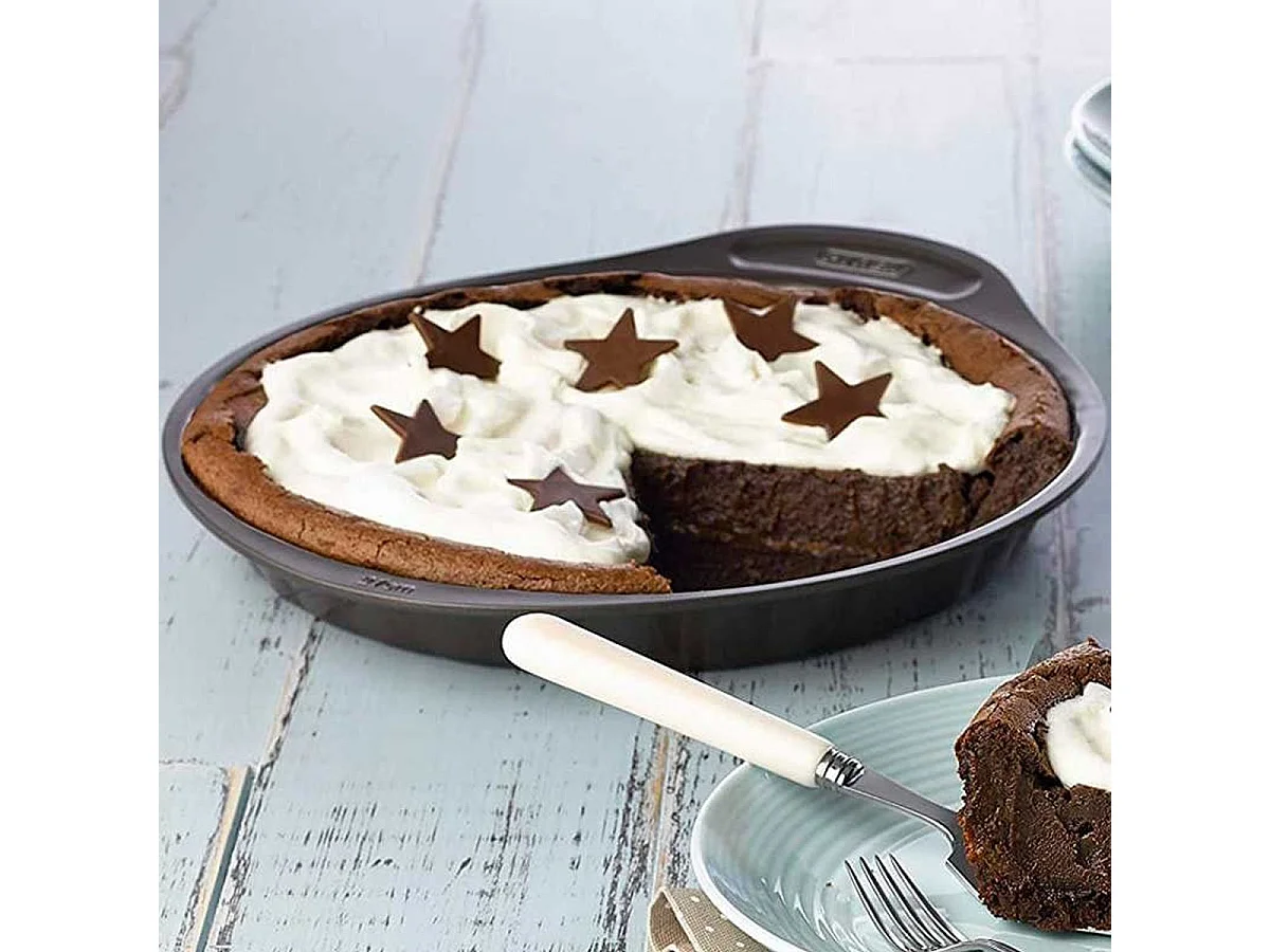 Molde de tarta hondo Asimetría Pyrex antiadherente gris Ø26 cm