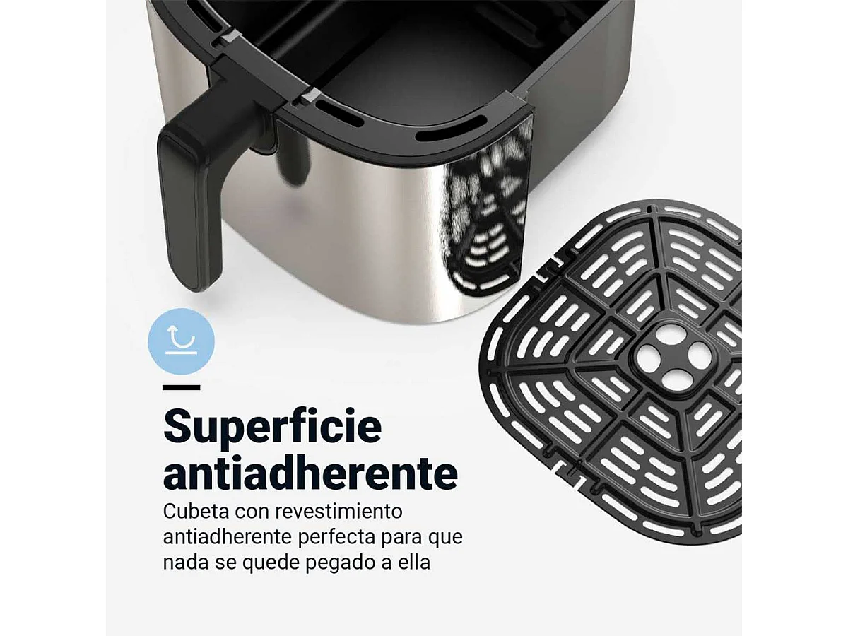 Freidora de aire Air Crispy 6006B Universal Blue 1600W 6,5L con accesorios negro/inox
