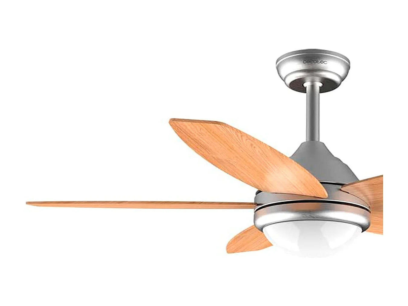 Ventilador de techo EnergySilence Aero 495 con mando 55W 3 velocidades 5 aspas natural