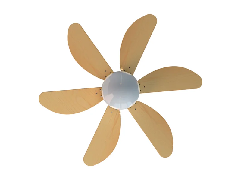 Ventilador de techo Cecotec EnergySilence Aero 350 50W 6 aspas reversibles blanco/marrón