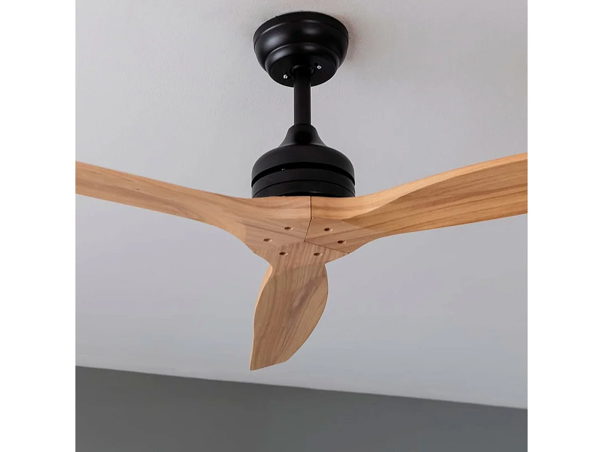 Ventilador de techo Cecotec EnergySilence Aero 5270 40W reversible negro/natural Ø132 cm