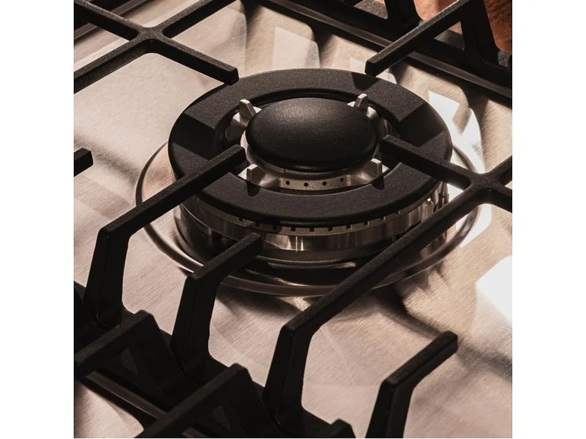 Placa de gas Cecotec Bolero Squad G 3200F 6250W 3 fuegos inox 58 cm