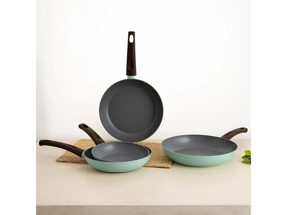 Sartén Ozon Quid aluminio forjado azul turquesa Ø28 cm