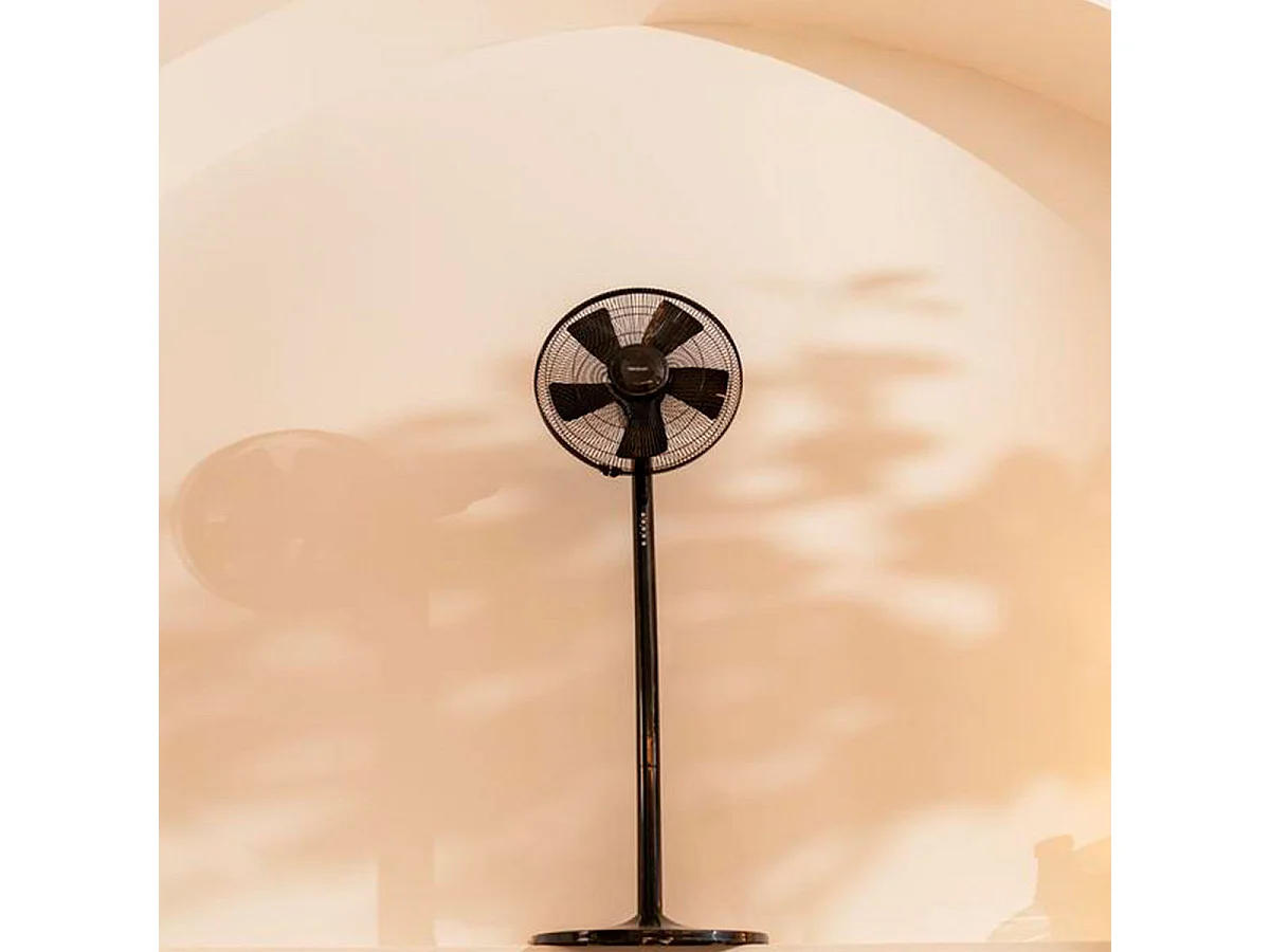 Ventilador de pie Cecotec EnergySilence 555 2 in 1 Smart XL 55W 2 en 1 negro