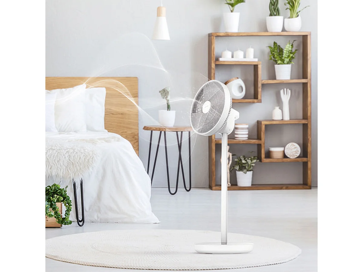 Ventilador de pie Cecotec EnergySilence 2600 Sunflower Portable 22W 3 en 1 blanco