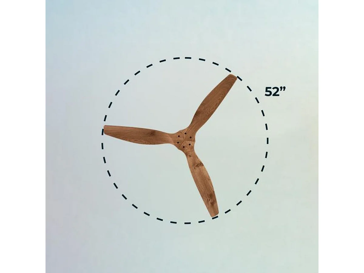 Ventilador de techo Cecotec EnergySilence Aero 5270 40W negro/madera Ø132 cm