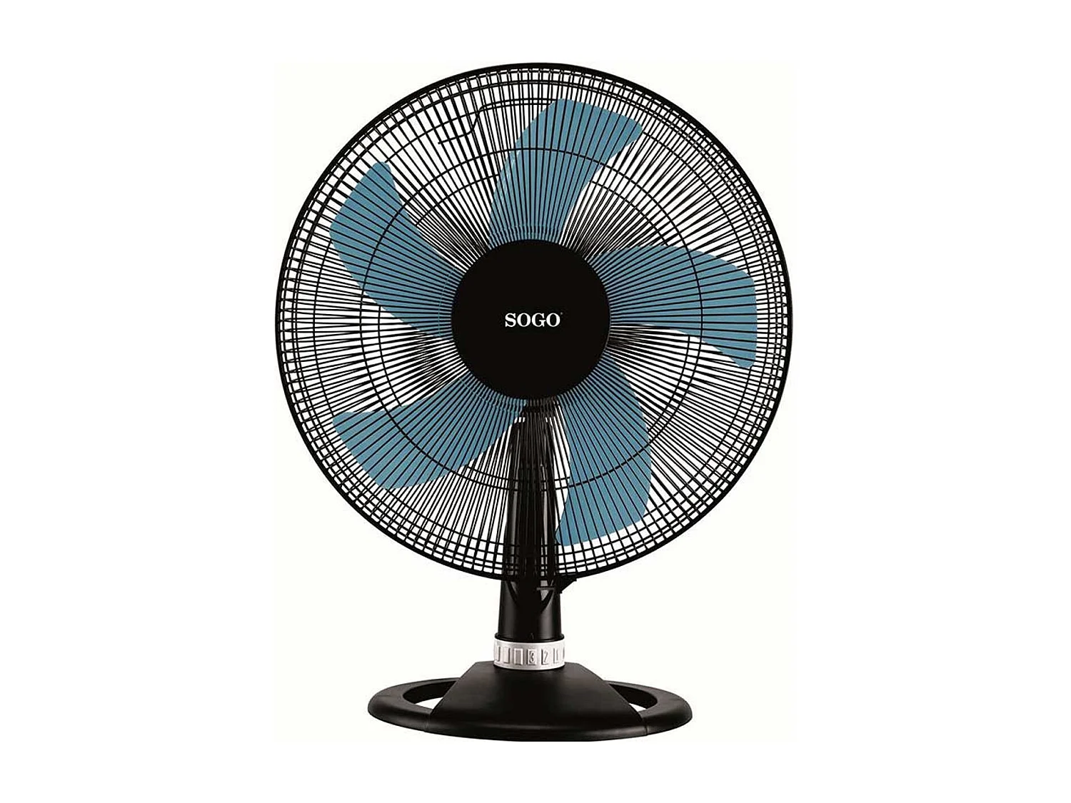 Ventilador Sogo VEN-SS-21265 50W 3 posiciones 3 velocidades negro Ø40 cm